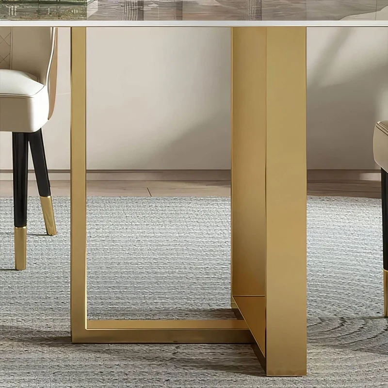 Gold Grandeur Dining Table - Elegant Design