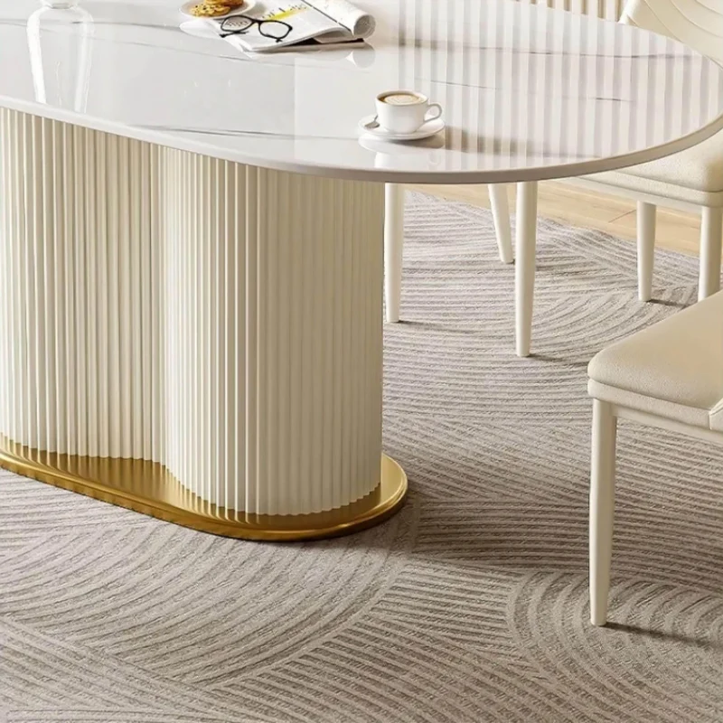 Modern Glass Top Dining Table - Debora Slate Furniture
