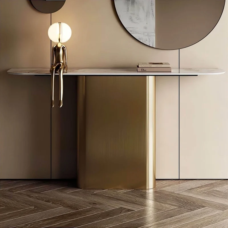 Modern Slate Console Table - Elegant Entryway Furniture