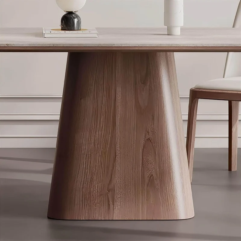 Charles Travertine Dining Table - Elegant Natural Stone Table