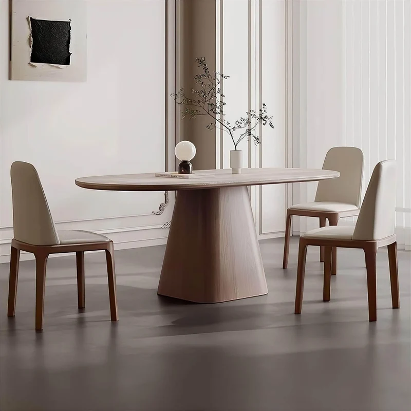 Charles Travertine Dining Table - Elegant Natural Stone Table