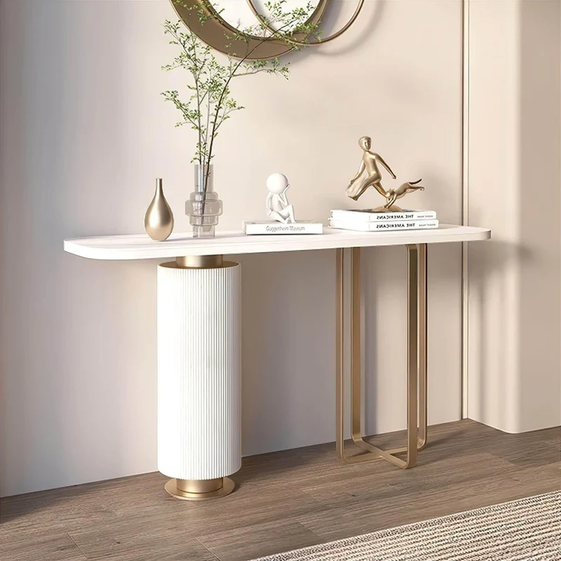 Modern Slate Console Table - Contemporary Living Room Furniture