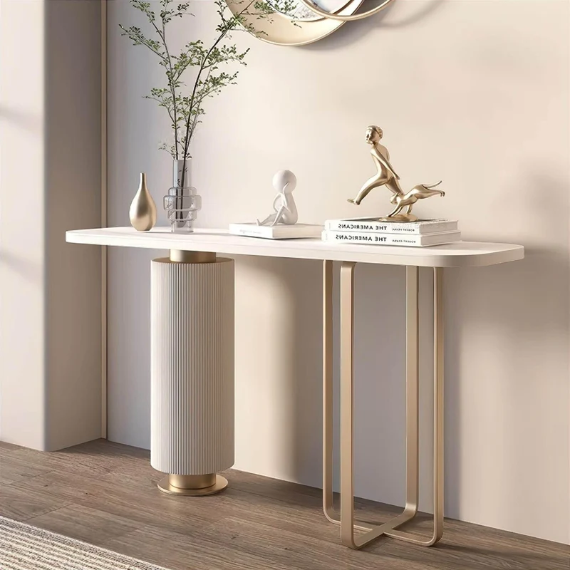 Modern Slate Console Table - Contemporary Living Room Furniture