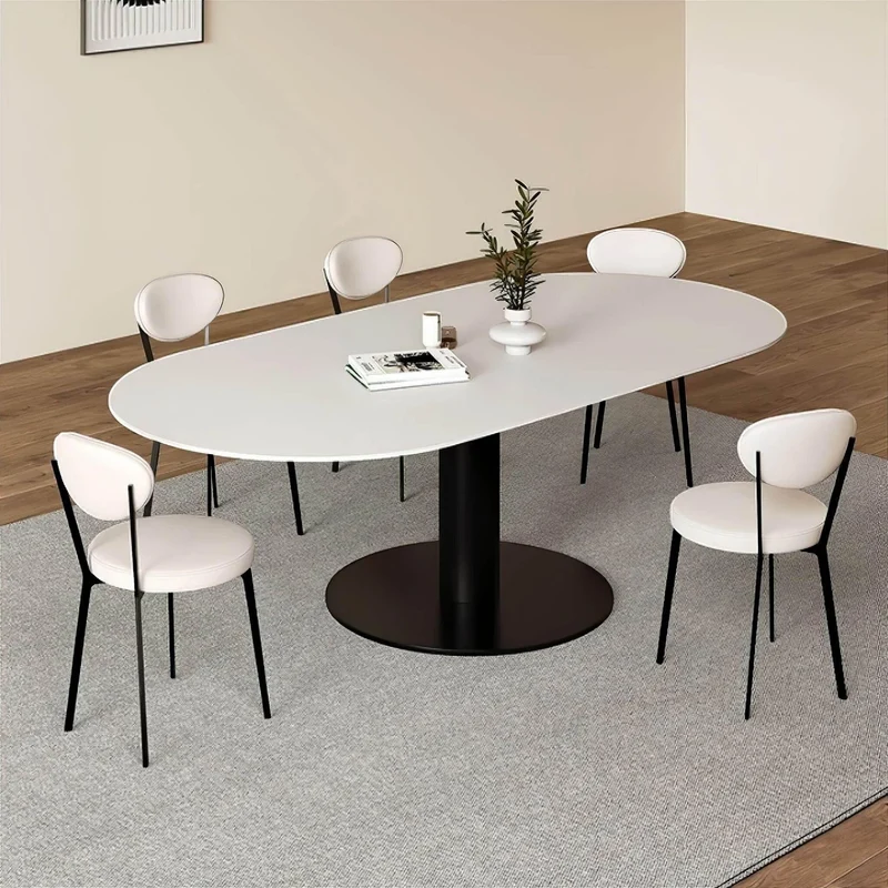 Hector Slate Dining Table - Modern Stone Finish Dining Furniture