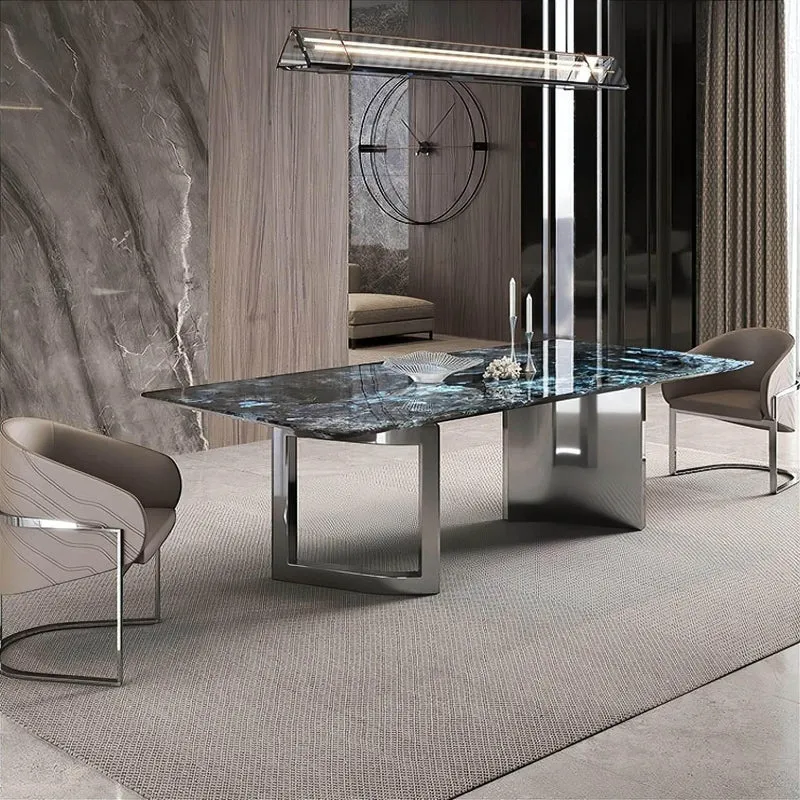 Modern Marble Dining Table - Elegant Quitterie Design