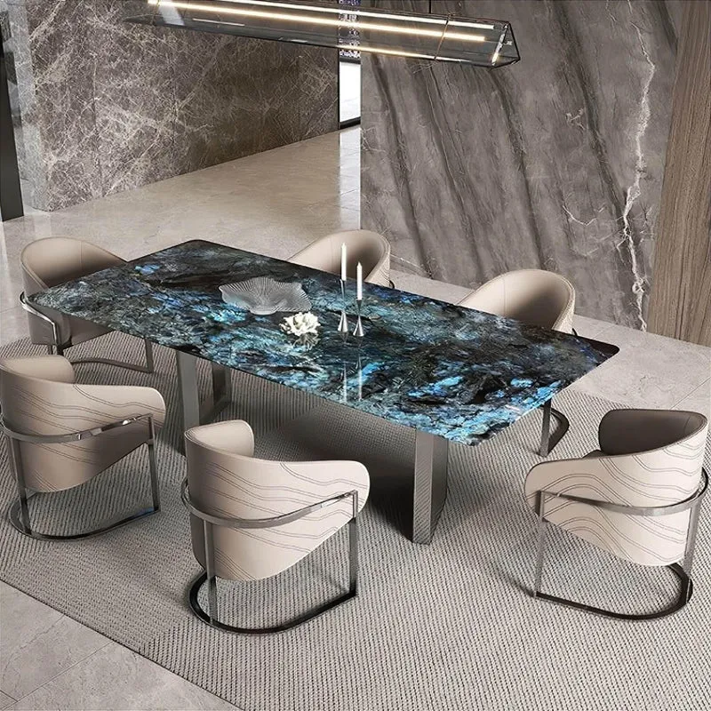 Modern Marble Dining Table - Elegant Quitterie Design