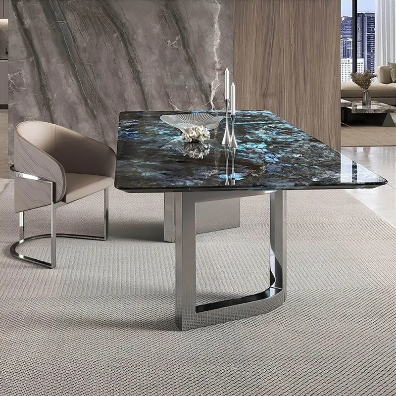 Modern Marble Dining Table - Elegant Quitterie Design