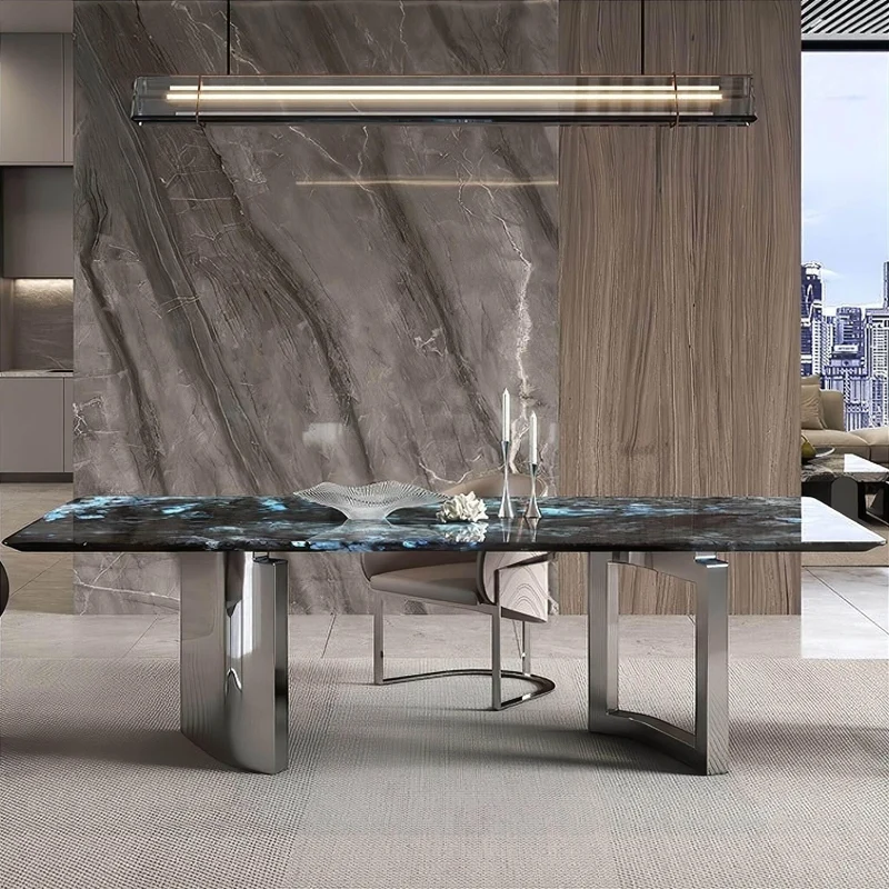 Modern Marble Dining Table - Elegant Quitterie Design