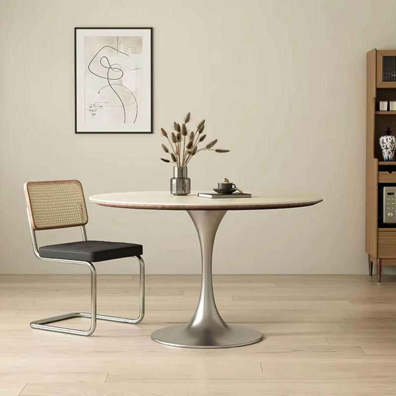 Travertine Dining Table - Elegant Natural Stone Table