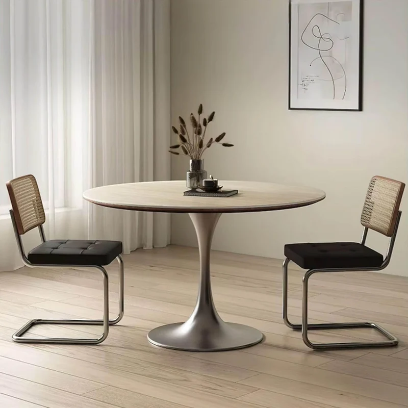 Travertine Dining Table - Elegant Natural Stone Table