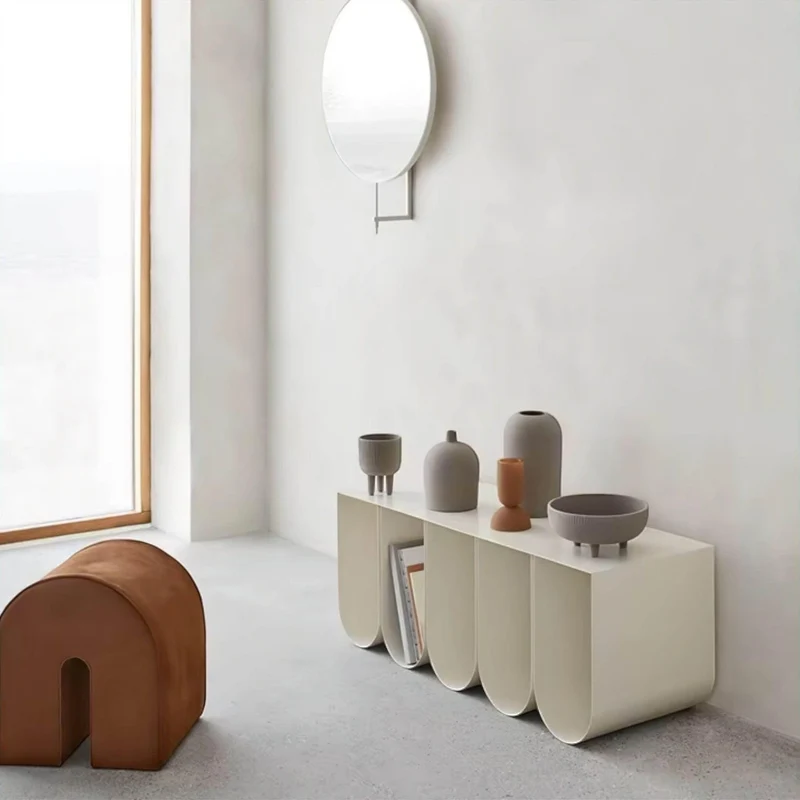 Modern Low Console Table - Stylish Storage Furniture
