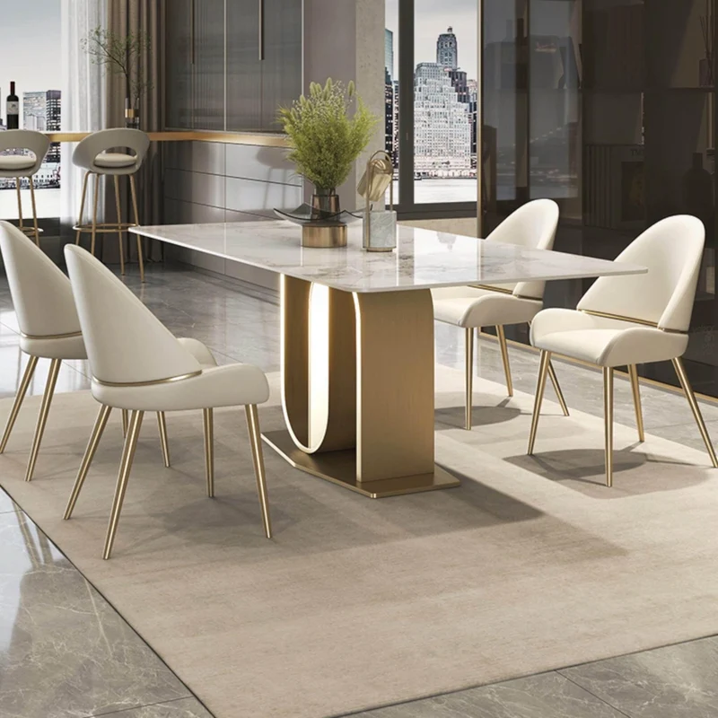Modern Slate Dining Table - Elegant Furniture for Stylish Homes