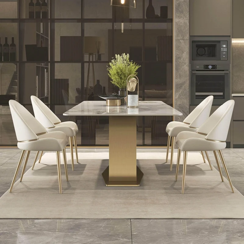 Modern Slate Dining Table - Elegant Furniture for Stylish Homes