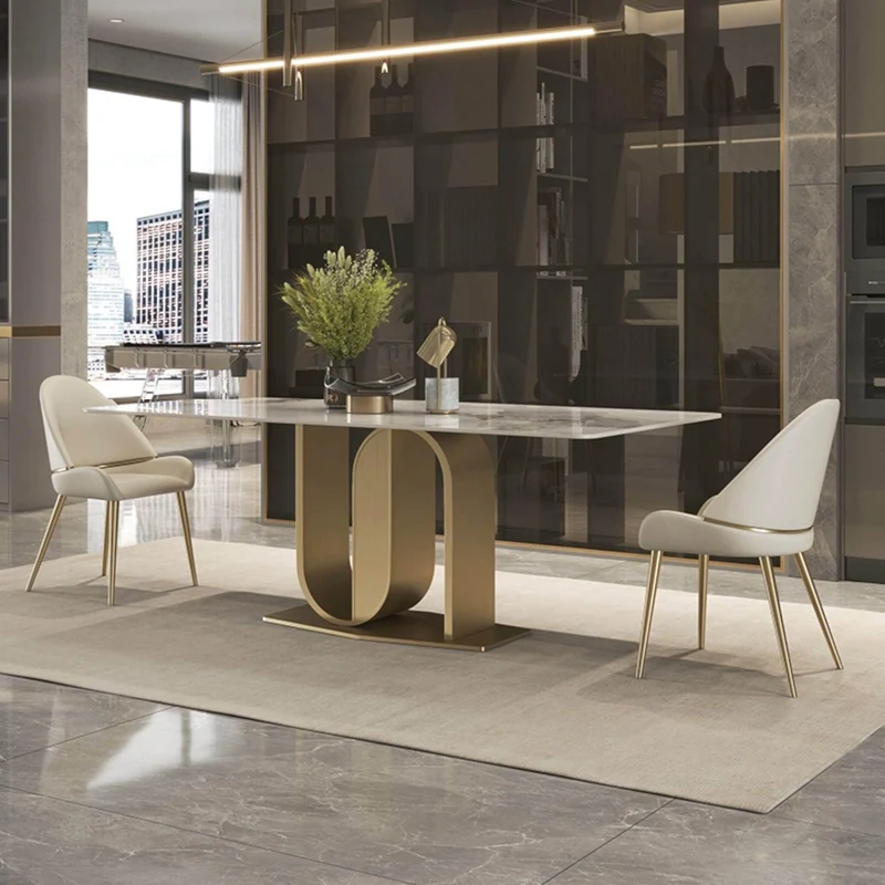 Modern Slate Dining Table - Elegant Furniture for Stylish Homes