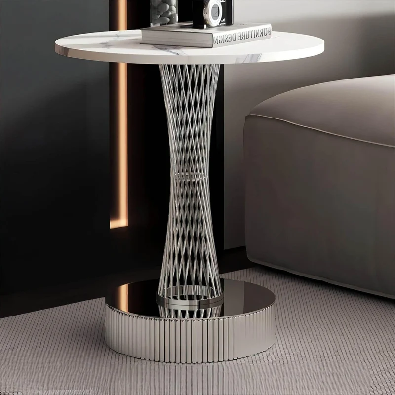 Modern Elegant Basile Side Table - Chic Accent Table for Any Space