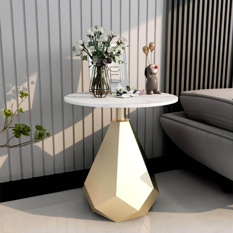 Modern Slate Side Table - Firmin Accent Table in Slate Finish