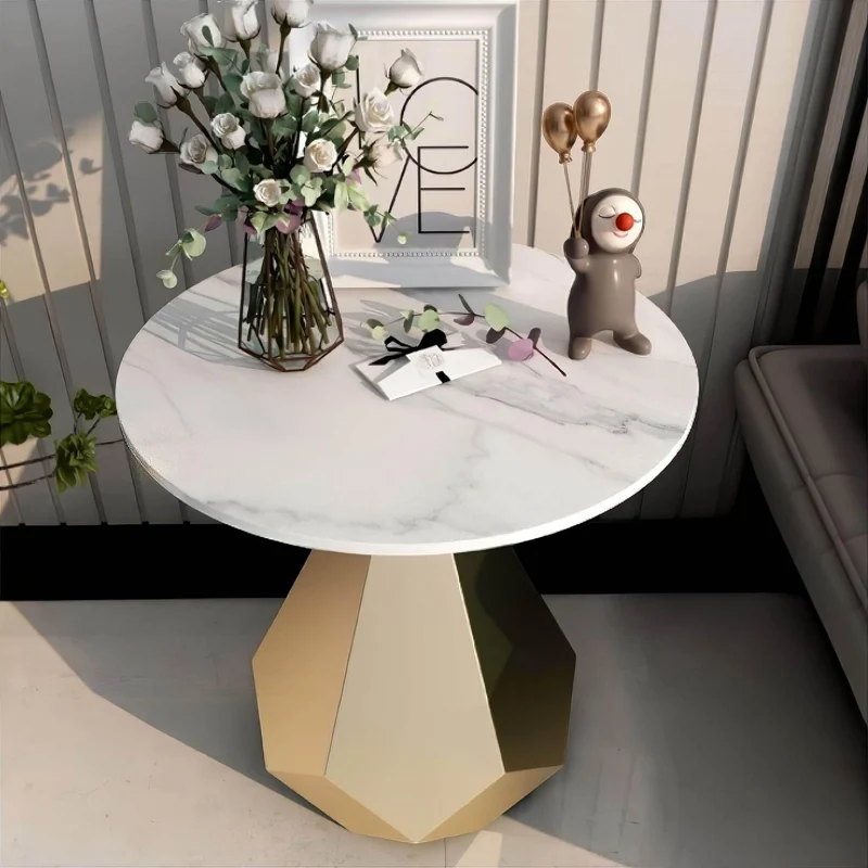 Modern Slate Side Table - Firmin Accent Table in Slate Finish