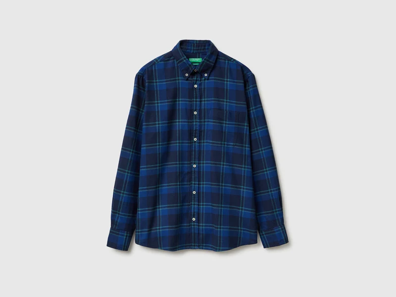 Flanell-Button-Down-Hemd