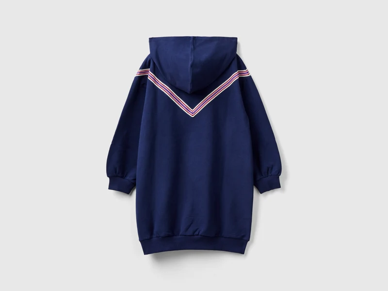 Kapuzenkleid aus Sweatstoff