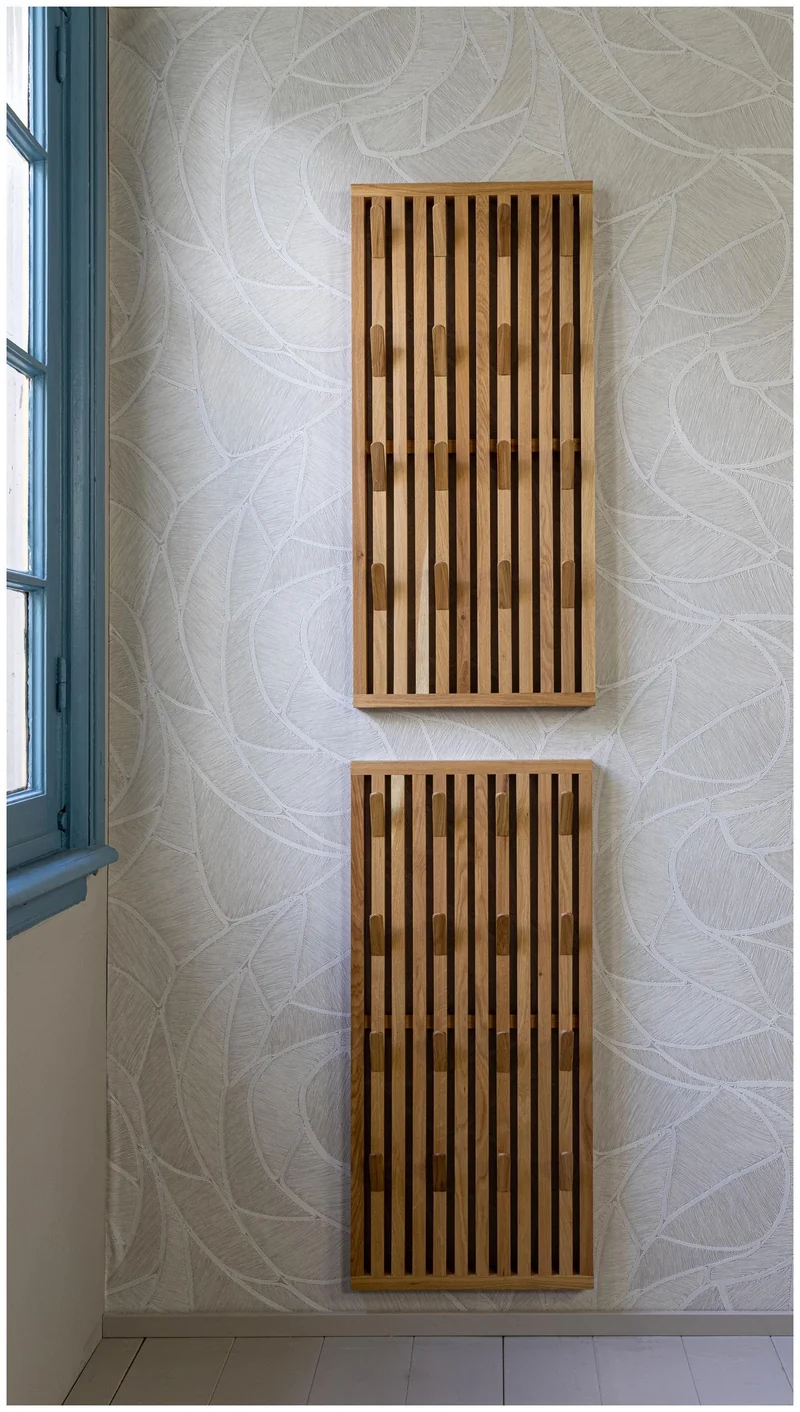 Spinder PARCO Large Garderobe Paneel mit 16 Haken Eiche, Skandic Style