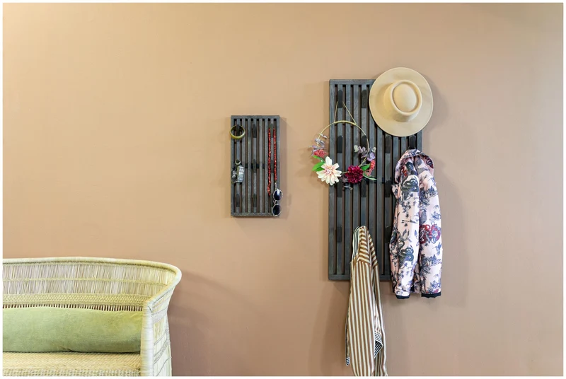 Spinder PARCO Large Garderobe Paneel mit 16 Haken Eiche, Skandic Style