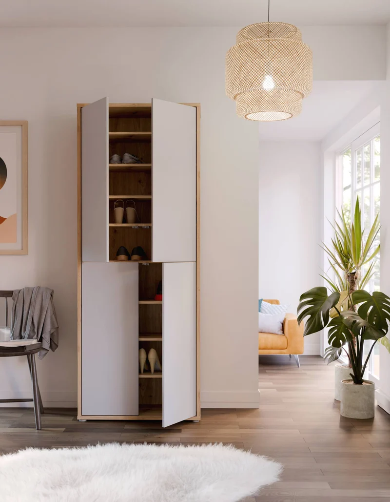 Schrank ALICE SPRINGS Korpus: Artisan Oak mit Secret Grey / Sage Green