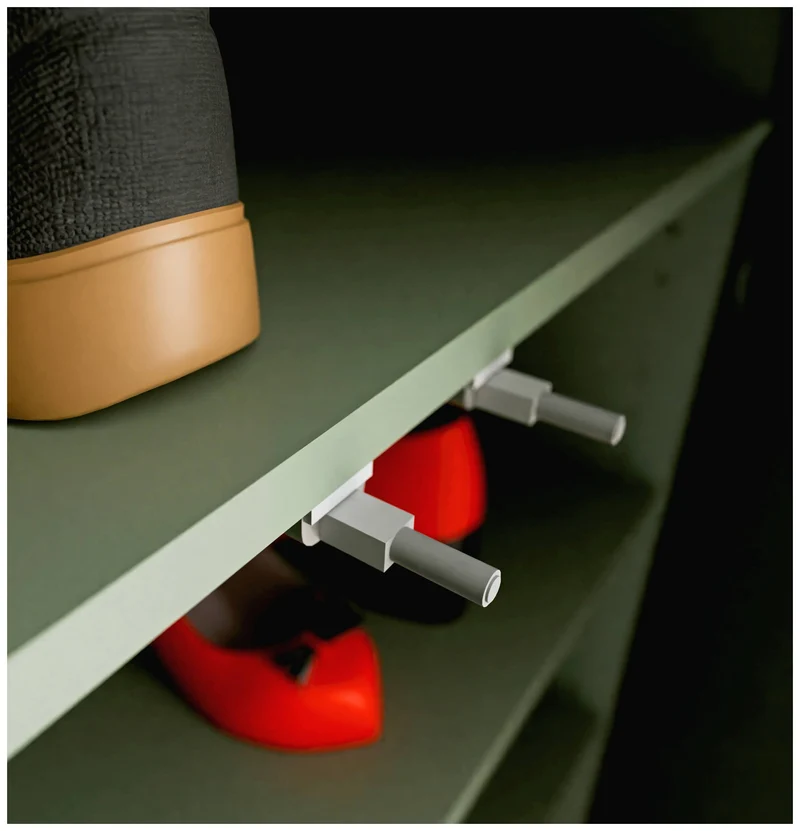 Schrank ALICE SPRINGS Korpus: Artisan Oak mit Secret Grey / Sage Green