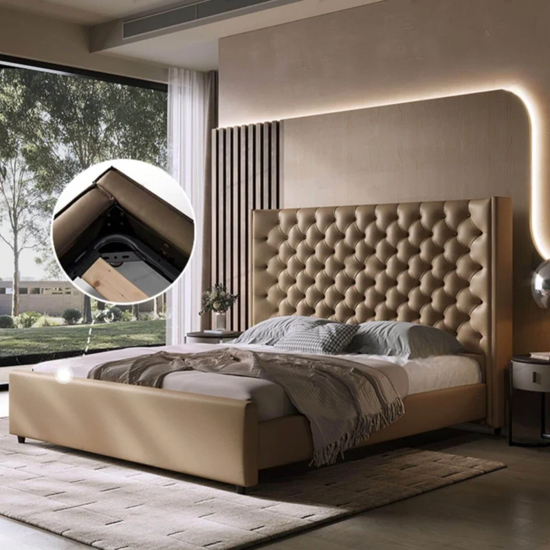 Modern Upholstered Bed Frame - Denise Bed
