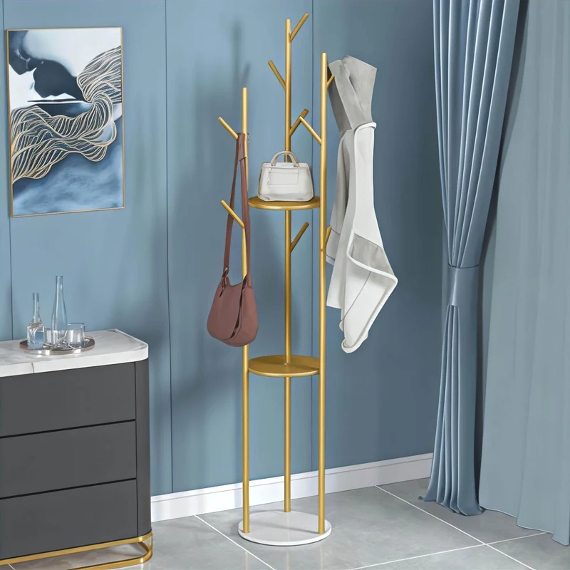 Elegant Wall-Mounted Coat Rack - Stylish Organizer for Hats and Coats