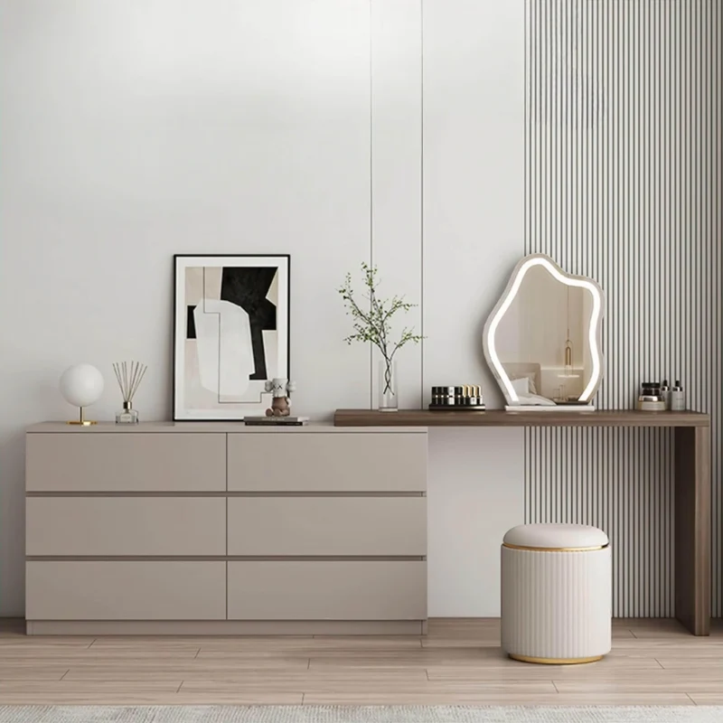 Modern Vanity Table - Claudia Dressing Table with Storage