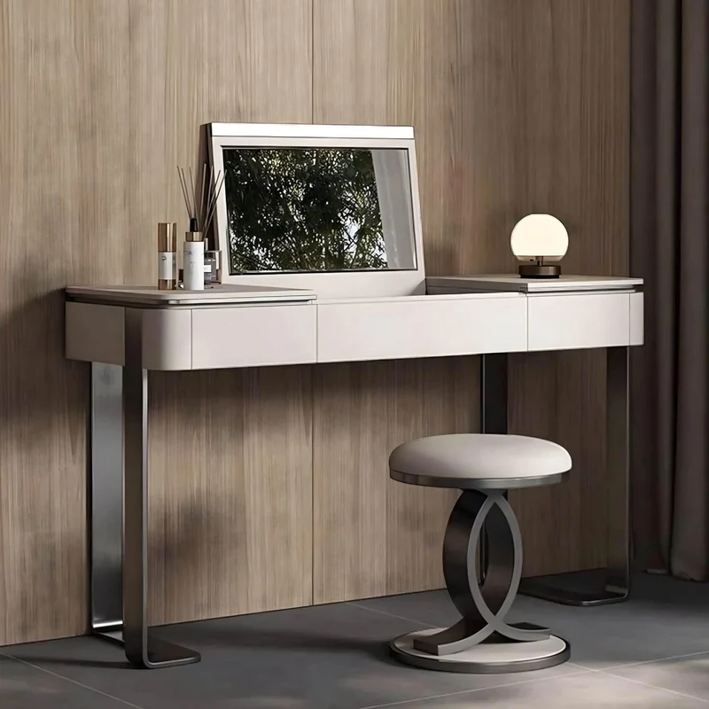 Modern Vanity Desk - Ivano Dressing Table with Mirror