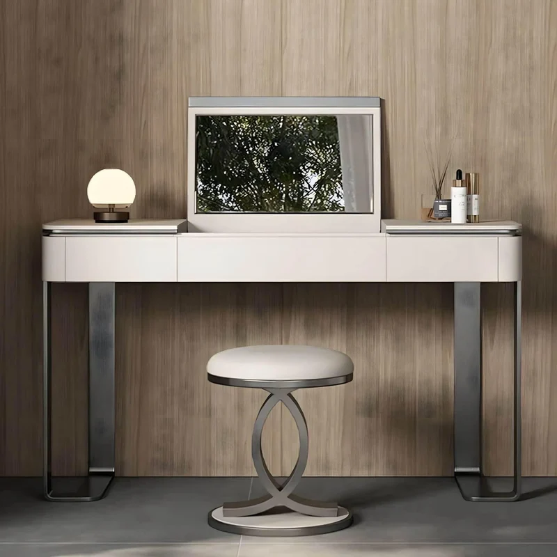 Modern Vanity Desk - Ivano Dressing Table with Mirror