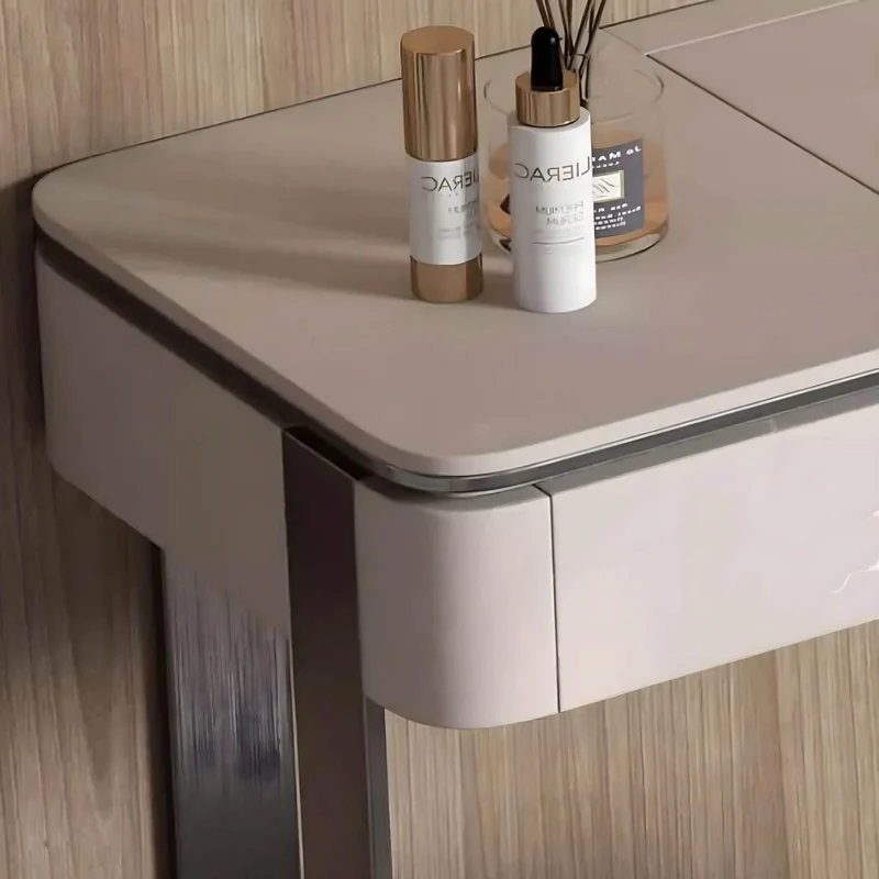 Modern Vanity Desk - Ivano Dressing Table with Mirror