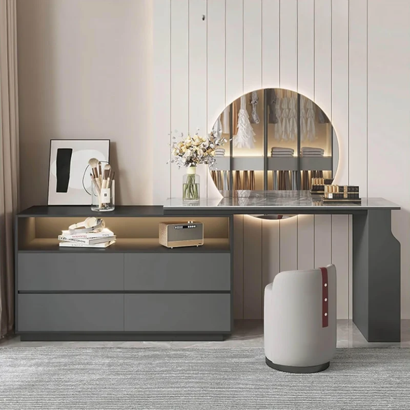 Carmen Dressing Table - Elegant Makeup Vanity with Mirror