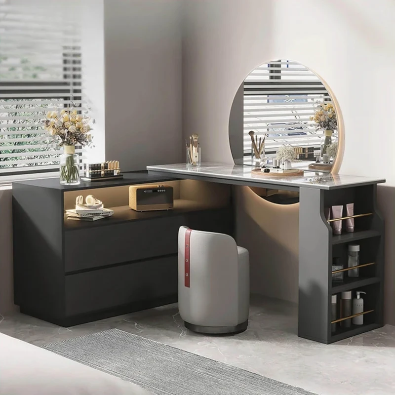 Carmen Dressing Table - Elegant Makeup Vanity with Mirror