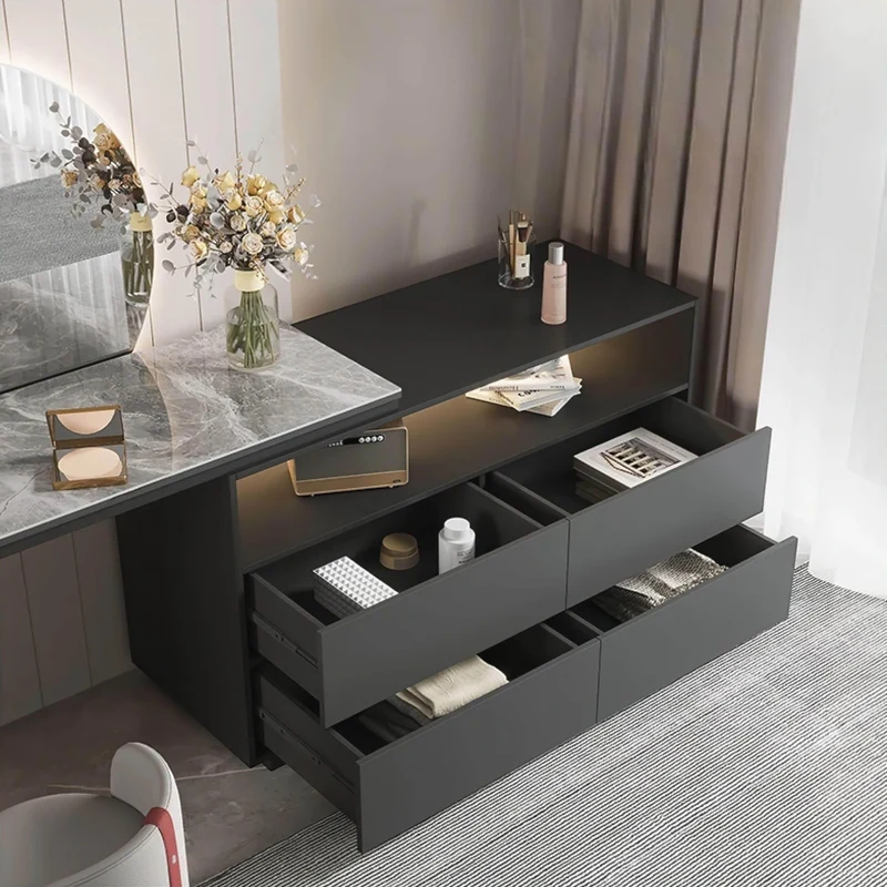 Carmen Dressing Table - Elegant Makeup Vanity with Mirror