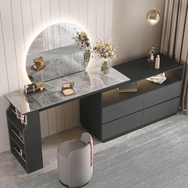 Carmen Dressing Table - Elegant Makeup Vanity with Mirror