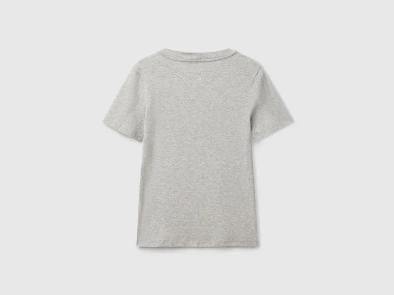Kurzarm-T-Shirt aus langfaseriger Baumwolle