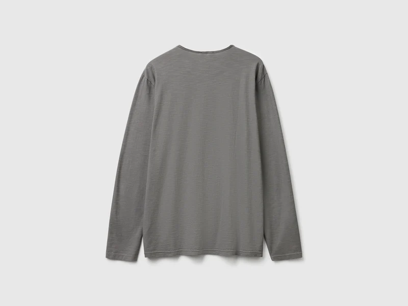 Langarm-T-Shirt aus 100 % Baumwolle