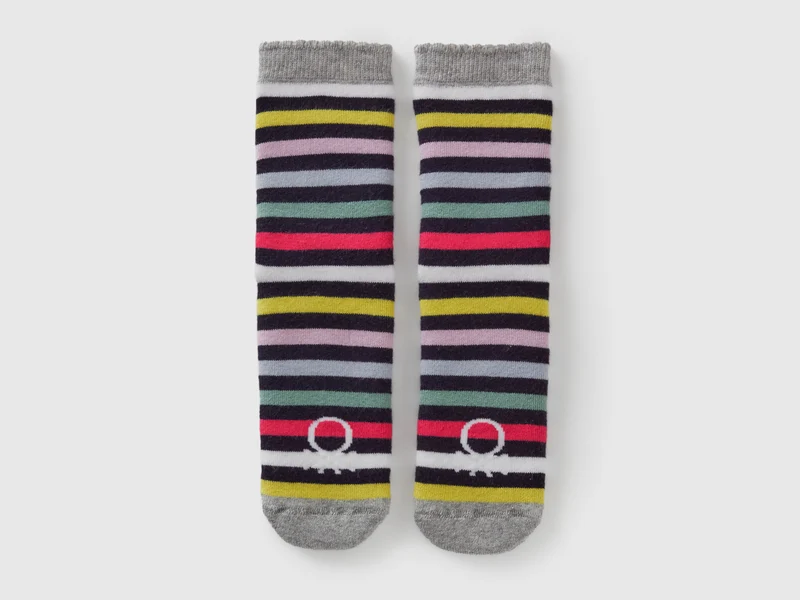 Gestreifte Anti-Rutsch-Socken