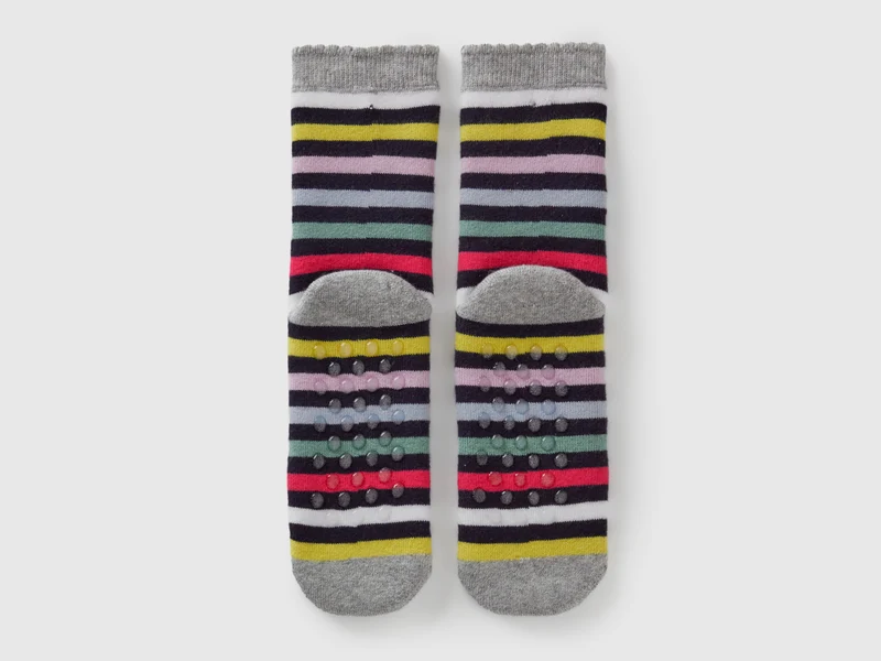 Gestreifte Anti-Rutsch-Socken