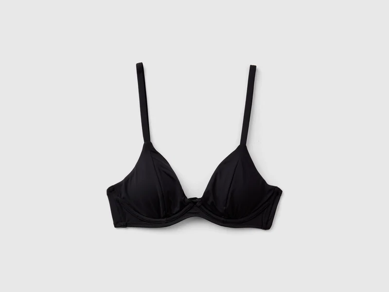Triangel-Bikinioberteil mit Bügel, aus ECONYL®