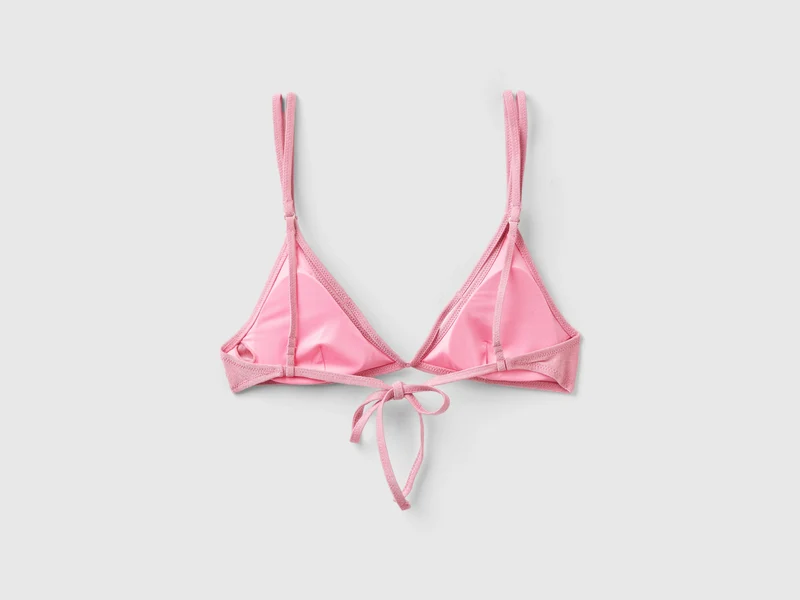 Triangel-Bikinioberteil mit Lurex