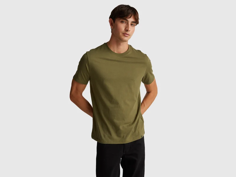 T-Shirt aus langstapeliger Baumwolle