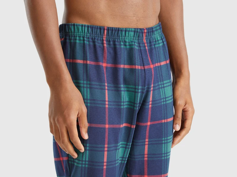Pyjama mit karierter Hose