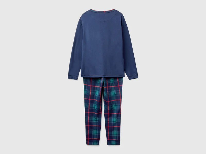 Pyjama mit karierter Hose