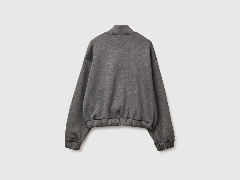 Sweatshirt im Bomber-Stil
