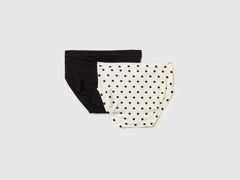 Zwei Slips aus superelastischer Bio-Baumwolle