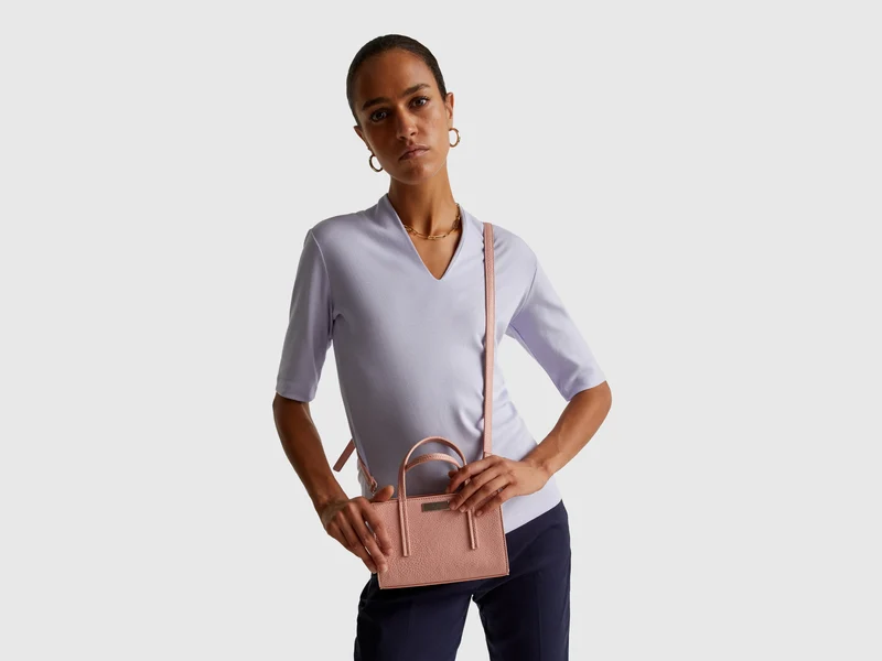 Slim Fit T-Shirt aus langfaseriger Baumwolle