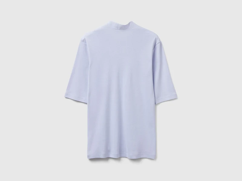 Slim Fit T-Shirt aus langfaseriger Baumwolle